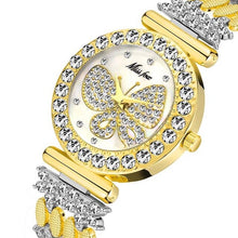 Load image into Gallery viewer, MISSFOX Women Bracelet Watches Fashion Rhinestone Women&#39;s Watches Butterfly Exquisite Casual Ladies Watch Female Clock Gifts