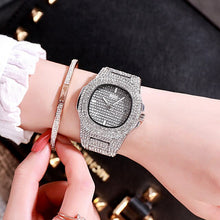 Load image into Gallery viewer, Top Luxury Women Bracelet Watch Fashion Crystal WristWatches Womens Watches Dress Ladies Quartz Clock Dropshiping Reloj Mujer