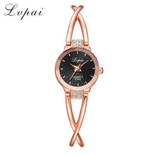 Load image into Gallery viewer, LVPAI 2020 Ladies Watches Bracelet Watch Women Fashion Casual Rhinestone Steel Band Quartz Wristwatch Female Clock reloj mujer