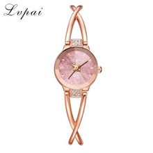 Load image into Gallery viewer, LVPAI 2020 Ladies Watches Bracelet Watch Women Fashion Casual Rhinestone Steel Band Quartz Wristwatch Female Clock reloj mujer