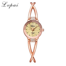 Load image into Gallery viewer, LVPAI 2020 Ladies Watches Bracelet Watch Women Fashion Casual Rhinestone Steel Band Quartz Wristwatch Female Clock reloj mujer