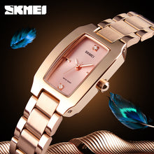 Load image into Gallery viewer, New Creative Women Watches Luxury Rosegold Quartz Ladies Bracelet Watch Stainless Steel Rhinestone Wristwatch Relogio Feminino