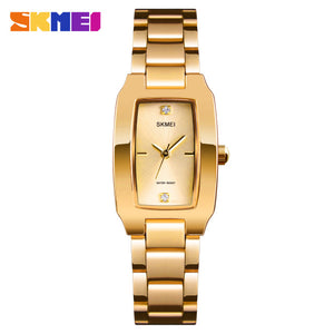 New Creative Women Watches Luxury Rosegold Quartz Ladies Bracelet Watch Stainless Steel Rhinestone Wristwatch Relogio Feminino