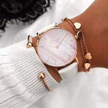 Load image into Gallery viewer, 2020 Women&#39;s Luxury Leather Strap Watch Business Wrist Bracelet Watch New Simple Women Watch Ladies Dress Bracelet reloj mujer