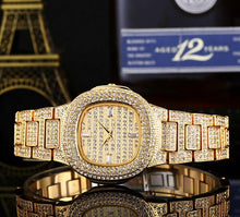 Load image into Gallery viewer, Fashion Women&#39;s Wrist Watches with Diamond Golden Watchband Top Luxury Brand Ladies Jewelry Bracelet Watch Female Gift 2018